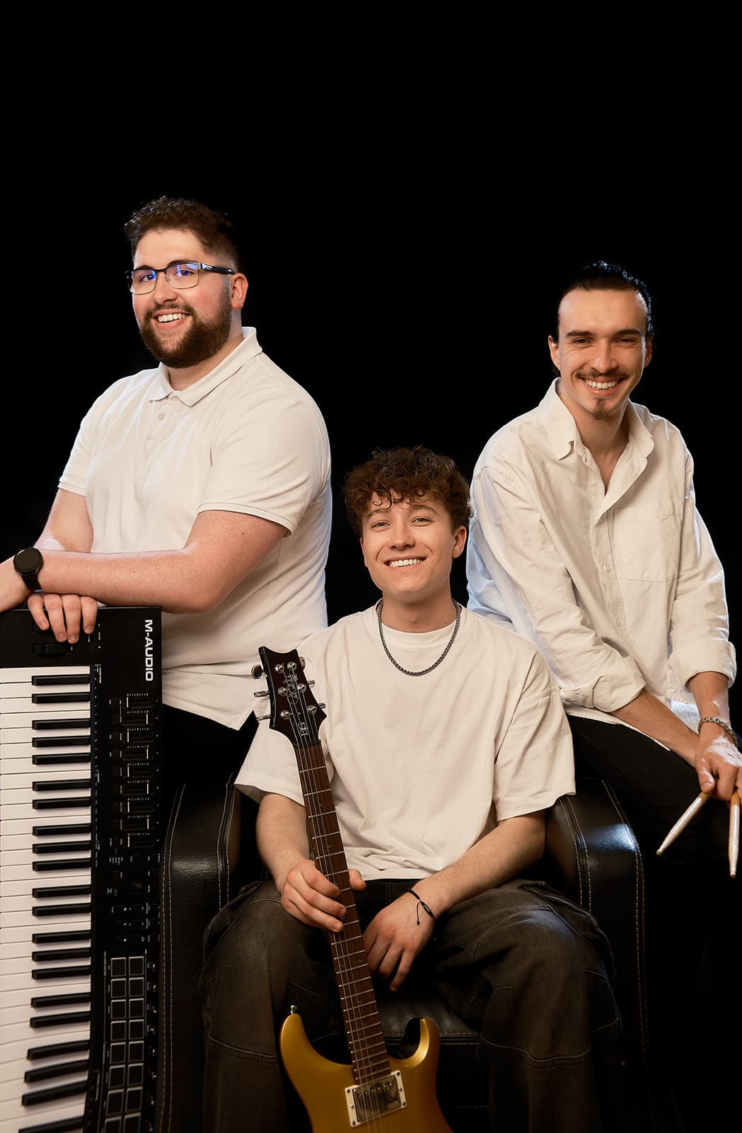 Portrait studio du groupe Youngblood